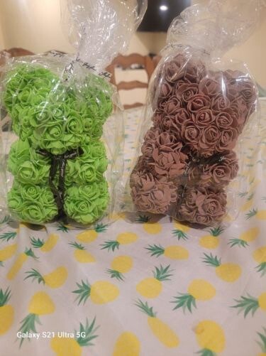 Rose Teddy Bear Floral Foam Romantic Flower Romantic Gift Multiple Colors ￼