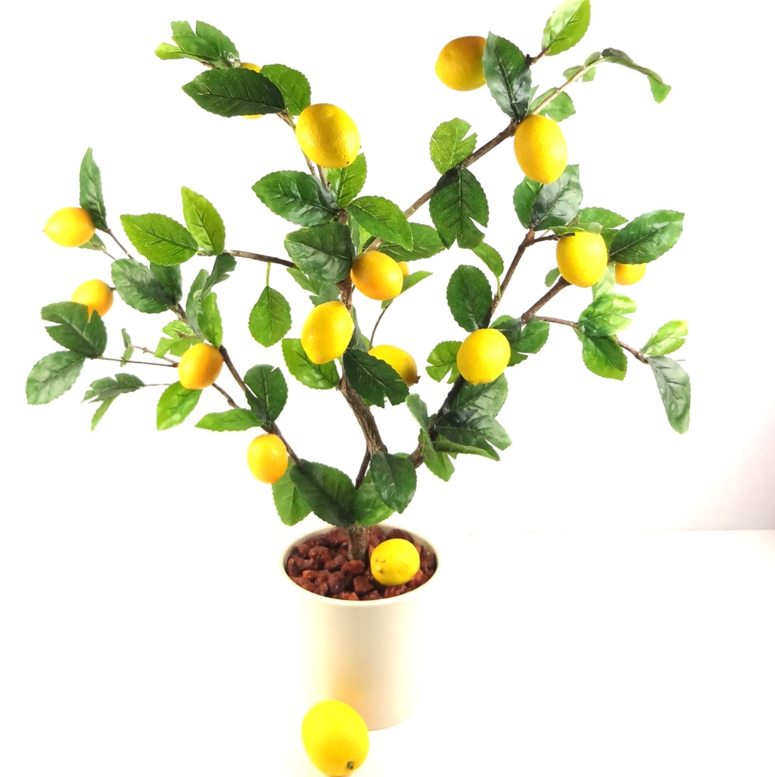 LEMON TREE 25″ (Large) Artificial Display Decoration (17 lemons)
