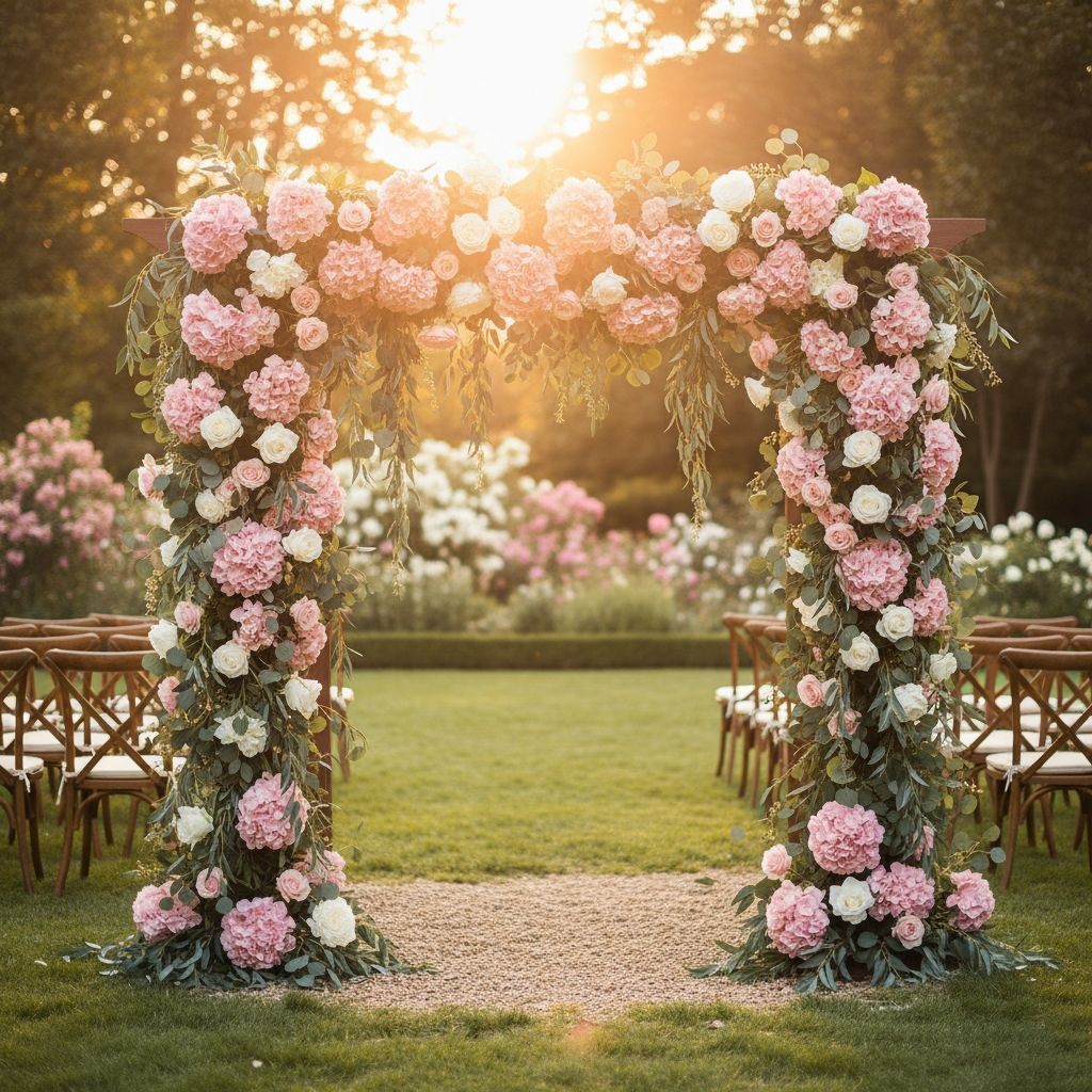 Blush Pink Hydrangea Stem Faux Flower 16 Inch Artificial Hydrangea Bloom 6 Inch