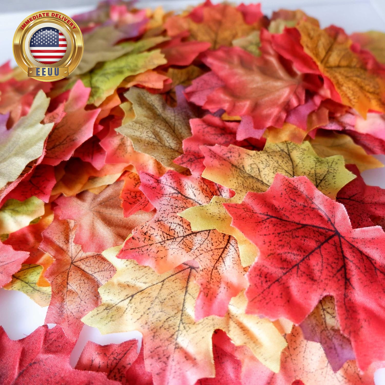Separated Fake Fall Leaves Artificial Autumn Maple Leaf Room Decor for Home Part