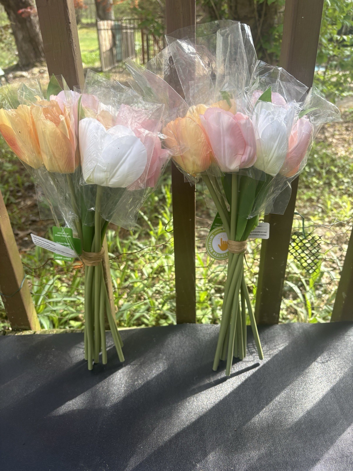 20pc Artificial Tulips Flowers Multi Color Tulips Real Touch Faux Latex Bouquets