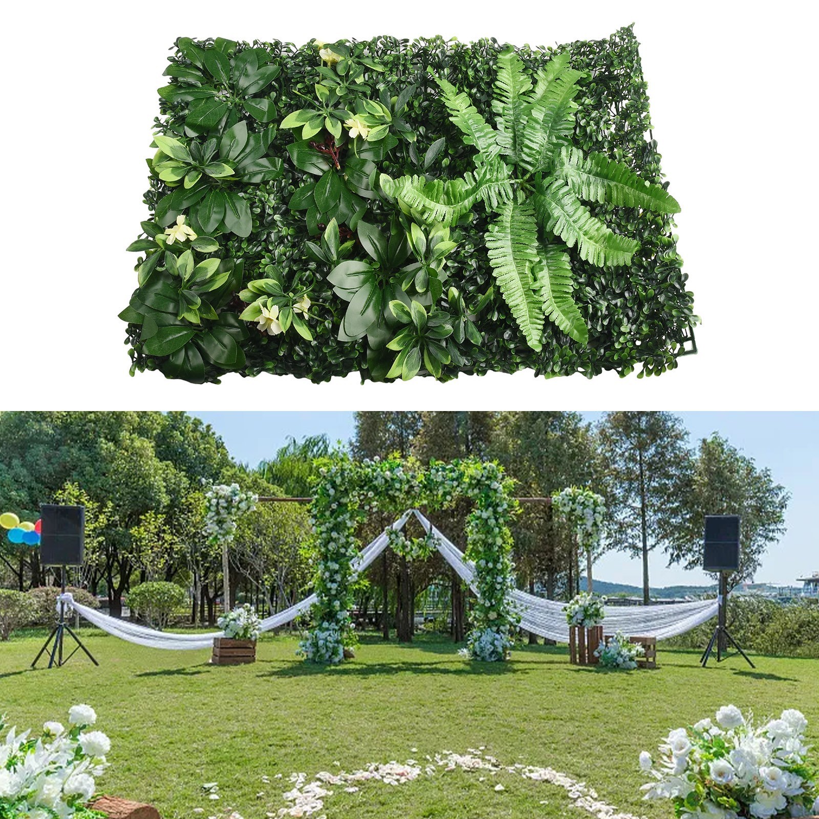 Create a Refreshing Feel with Artificial Green Grass Square Plastic Lawn Plants