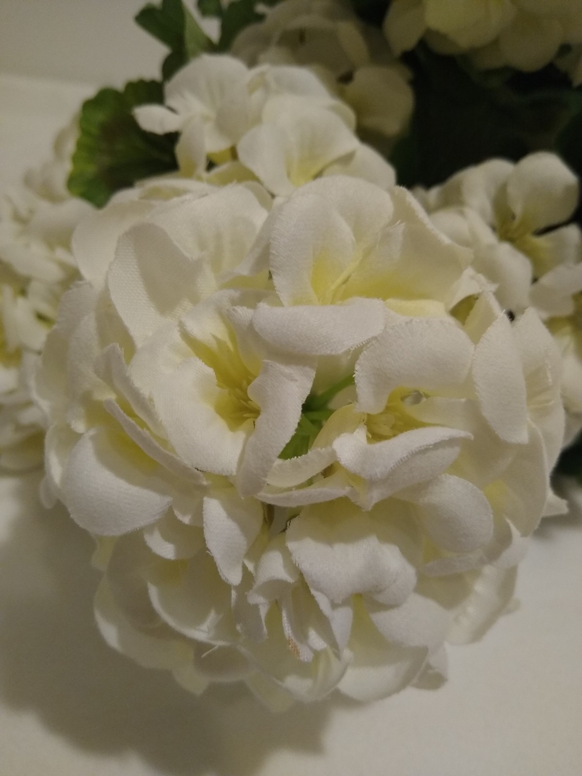 Artificial Flowers White Floral Stems 4 Garden Decor Gardening Nature Theme