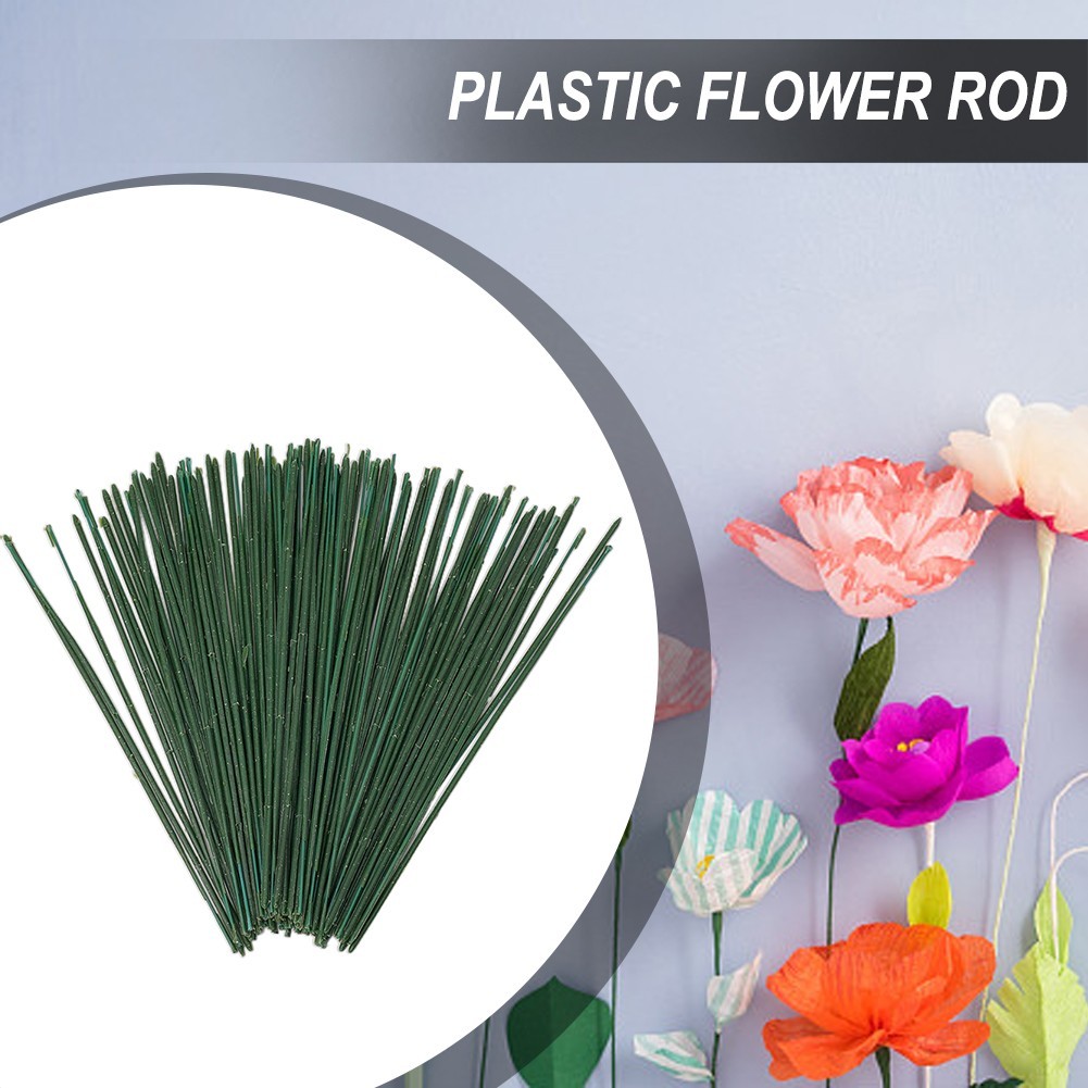 Vibrantly Colored Flower Rods Perfect for Crafts and Floral Arrangements 100pcs