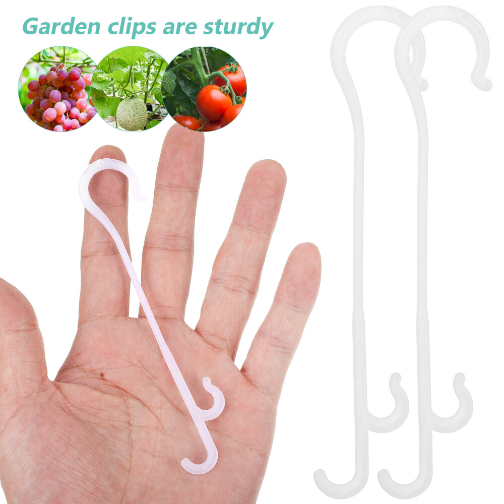 200PCS Plant Support Clips with Plant Support Hooks Garden Support Clips