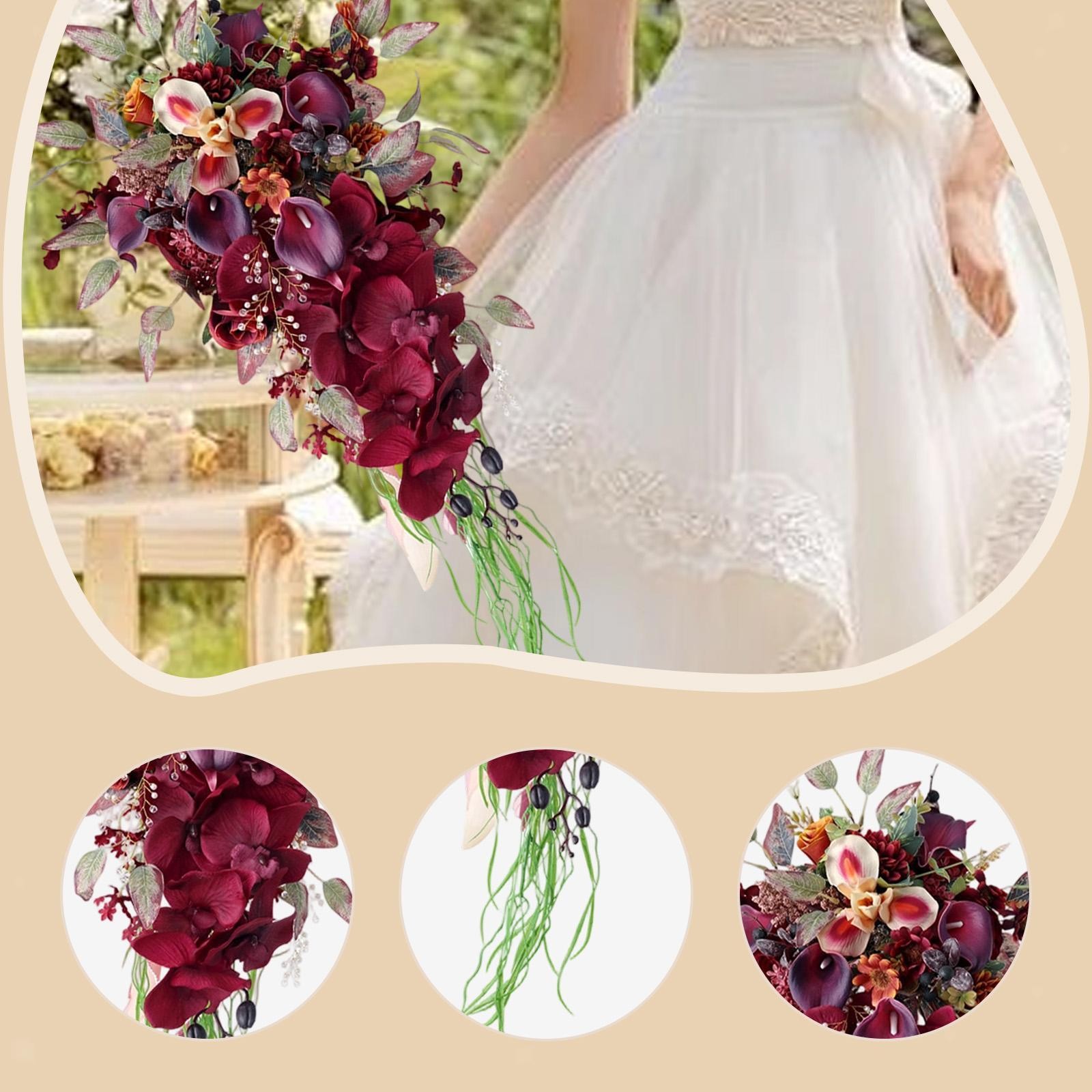 Wedding Bouquet Decoration Rose Water Drop