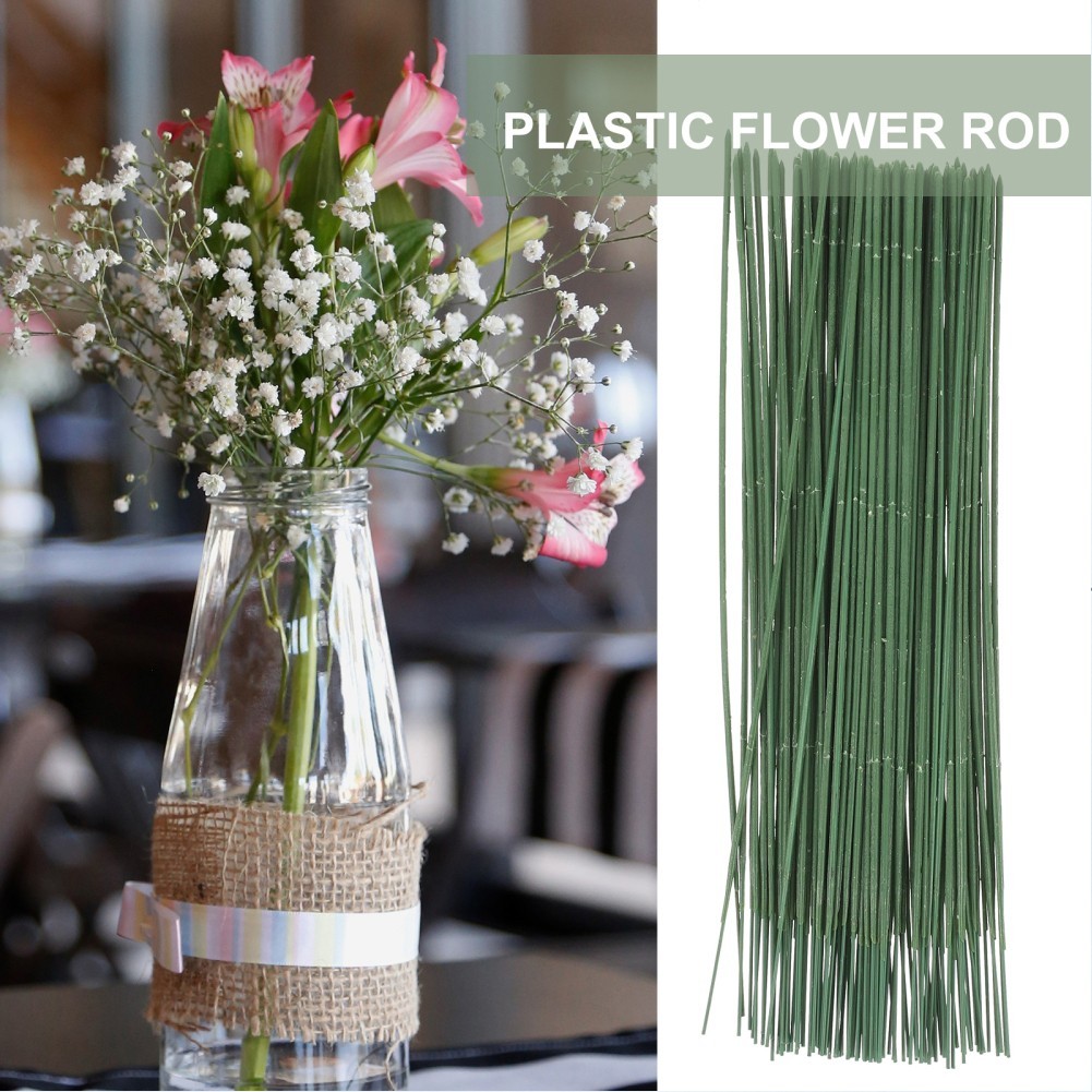 Vibrantly Colored Flower Rods Perfect for Crafts and Floral Arrangements 100pcs