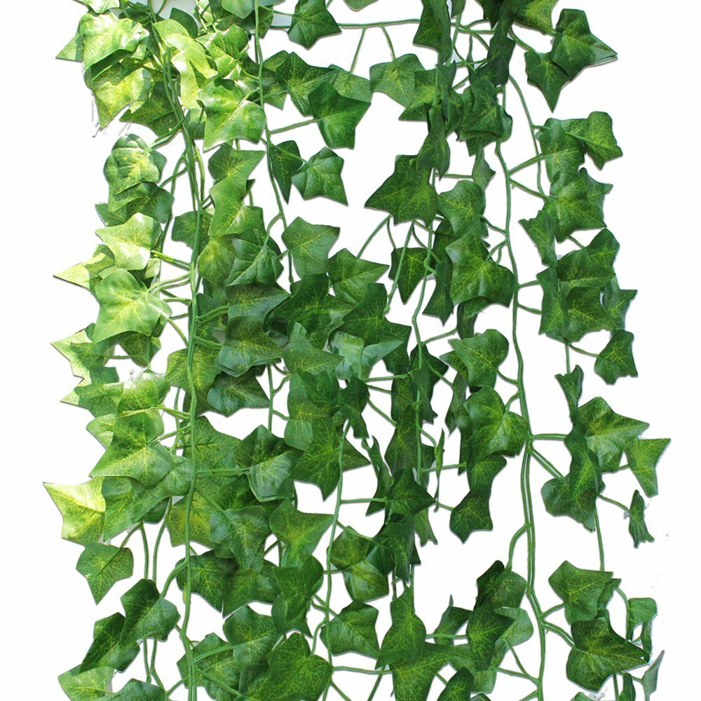 12 PACK 6.5 Ft Artificial Hanging Garland Ivy Leaves Plants Vines Home Decor USA