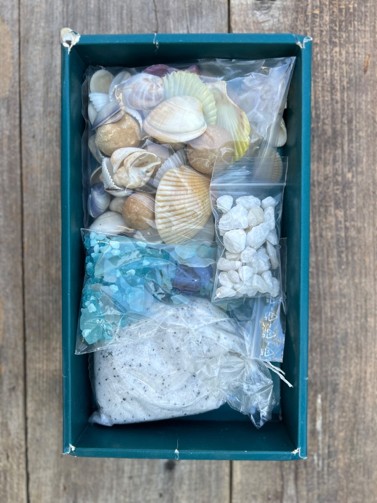 Ocean Vase Filler Beach Decor – Collection of Sand, Sea Glass, Sea Shells, etc.