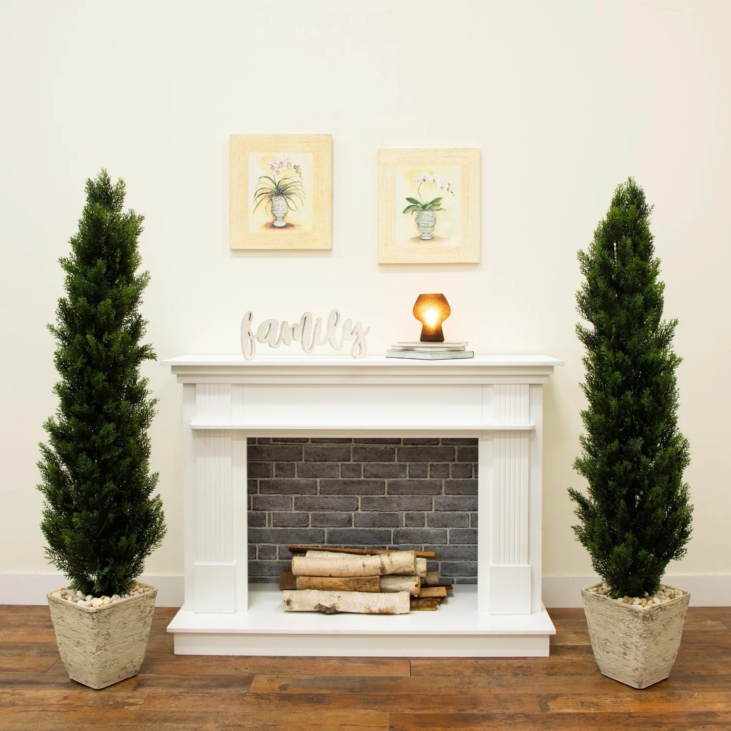 5’ Cedar Pine Artificial Topiary Tree Home Decor UV (Indoor/Outdoor) Pack 2