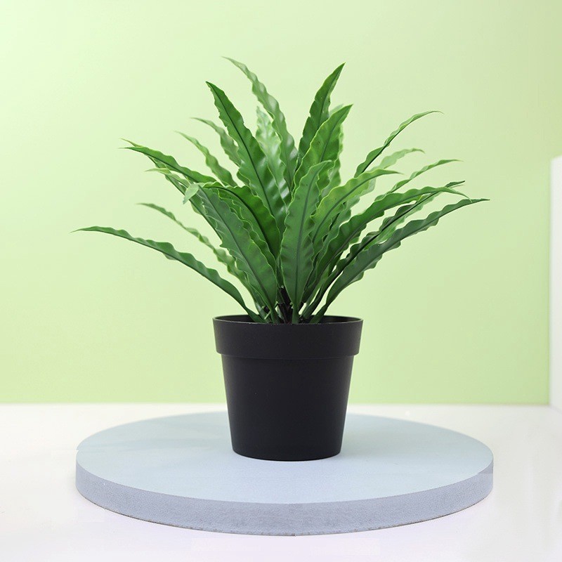 Potted Green Bonsai Plants Home Garden Small Tree Ornament Artificial Grass