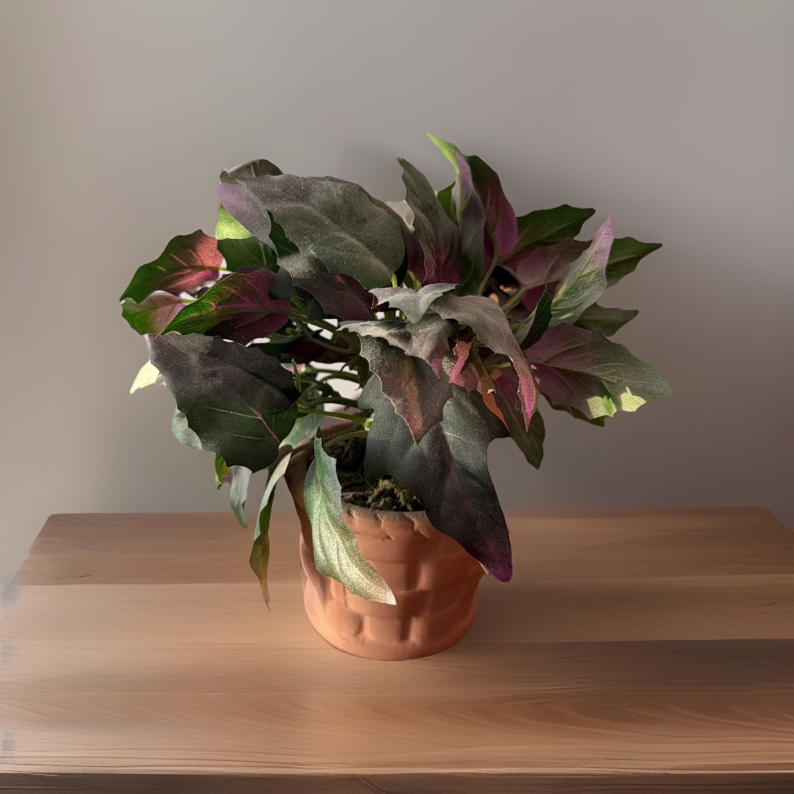 Nature’s Garden Artificial Flowers in Clay Basket