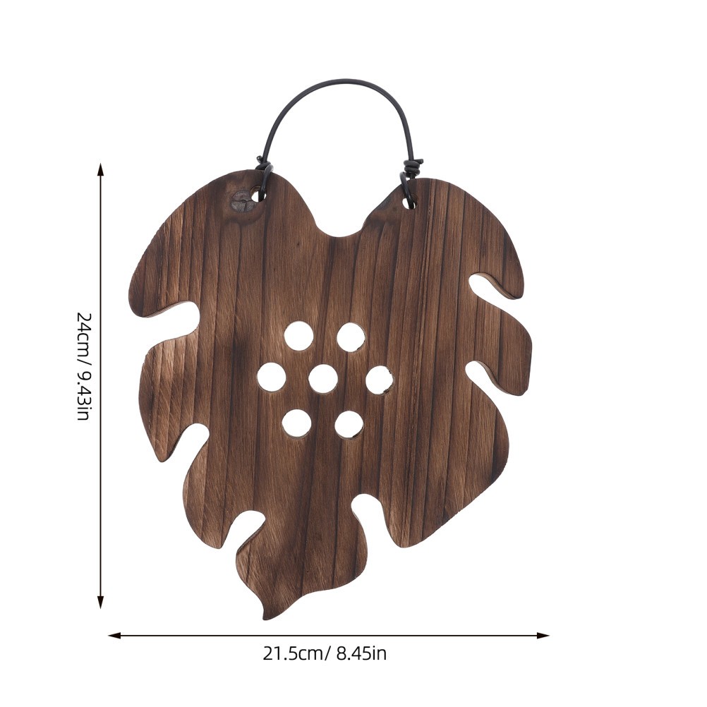 Wooden Plant Mounting Board for Indoor Wall Hanging Fern Orchid Display Brown