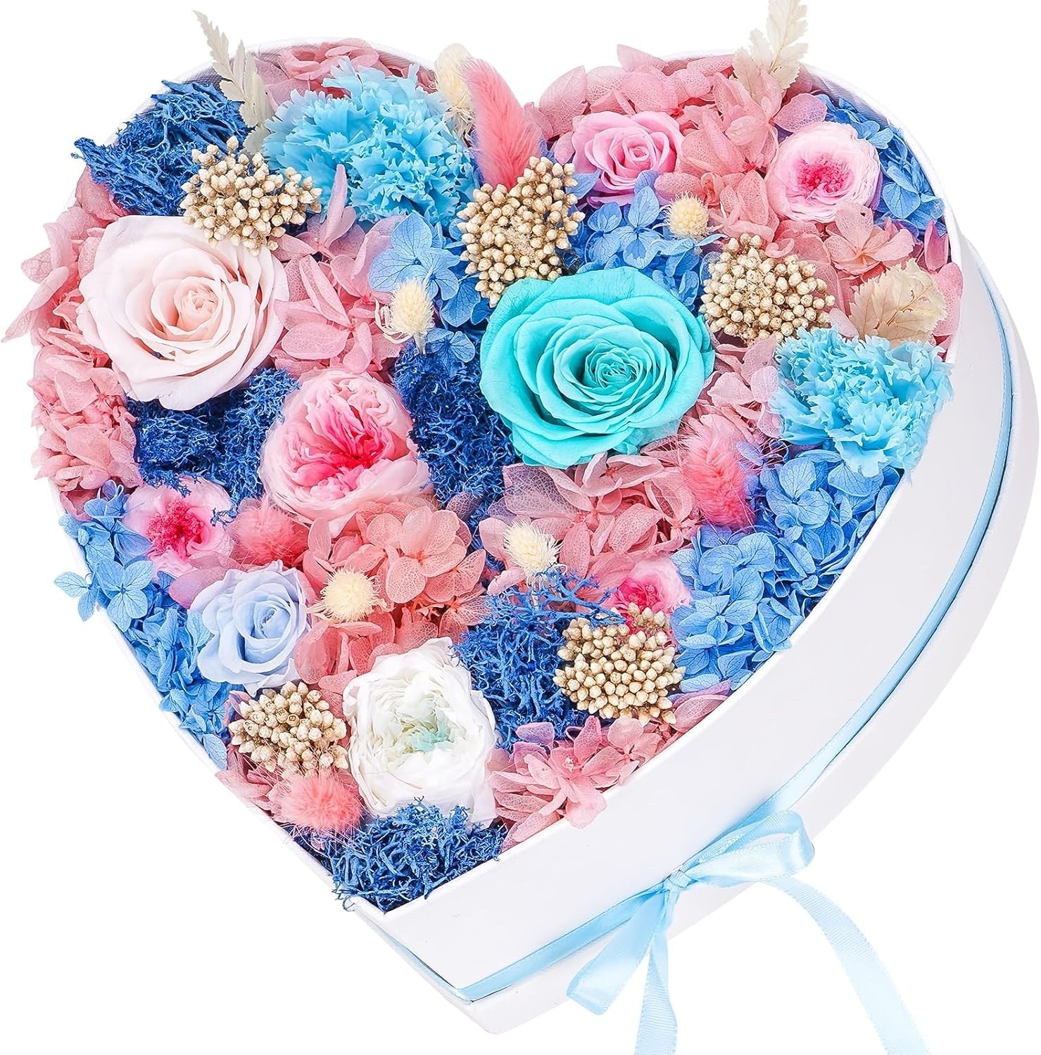 Forever Roses Heart Shape Box for Delivery – Romantic Preserved Flowers