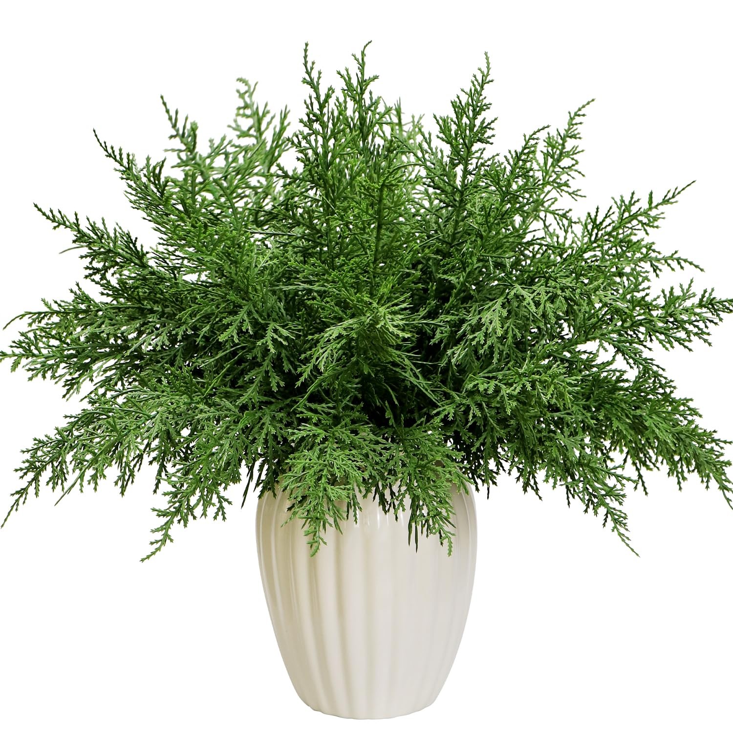 24PCS Artificial Pine Needles Branches Real Touch Greenery Stems Cedar Pine S…