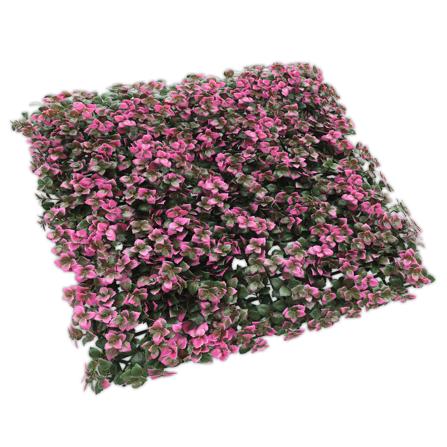 20″x20″ Artificial Faux Leaf Pink Reineckia Carnea Fence Screen Wall Decor Panel