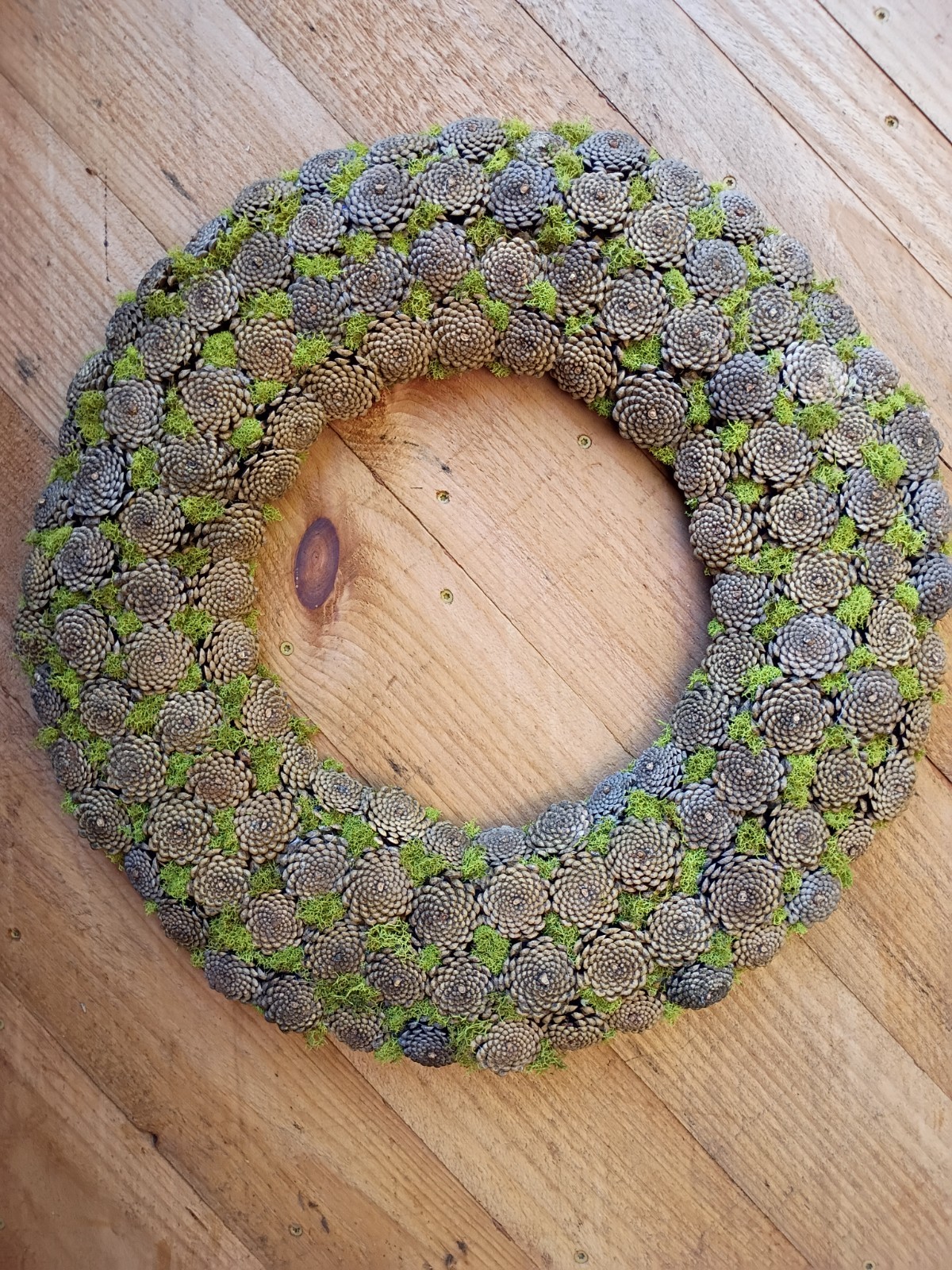 Rustic Handmade Handmade Pine Cone Wreath Fall Winter Home Natural Decor