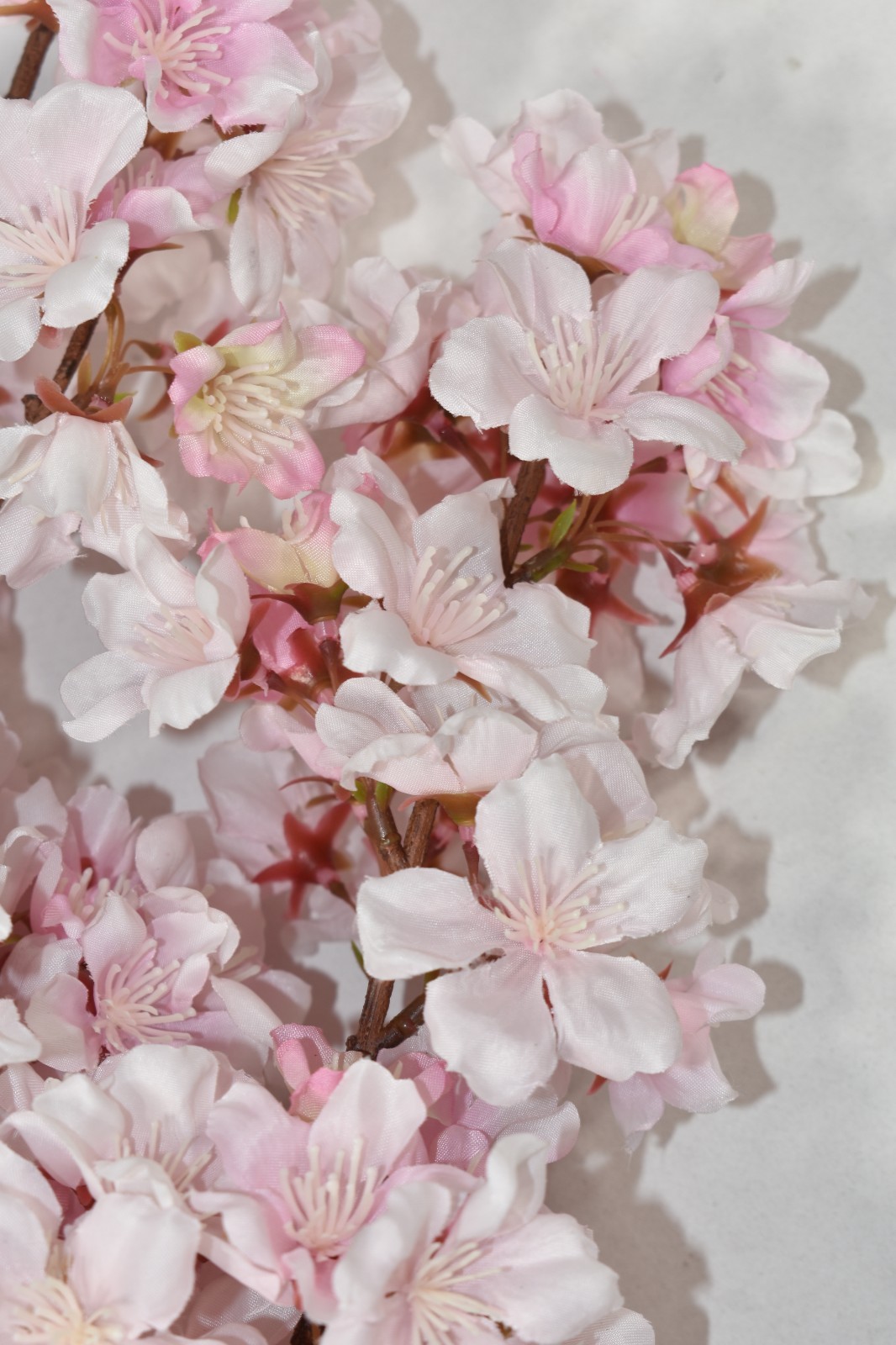 Pottery Barn Faux Pink Cherry Blossom Bundle Artificial Flowers 3 Stems 36″ NWOT