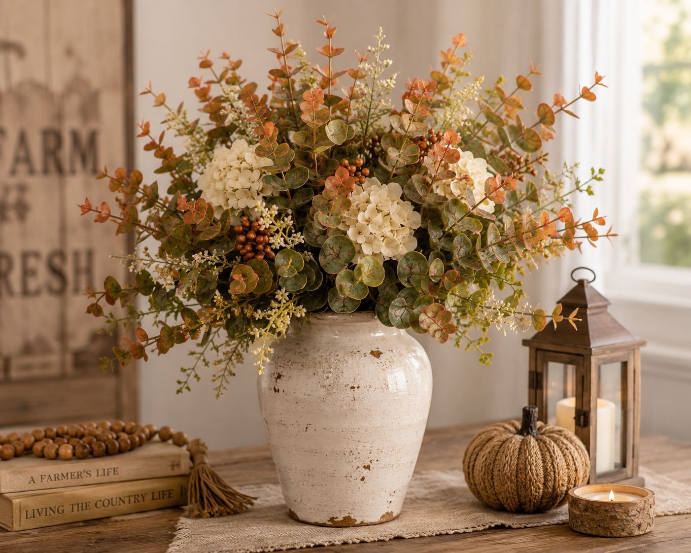 Artificial Eucalyptus Stems Faux Eucalyptus Bundle Fall Greenery Autumn Eucalypt