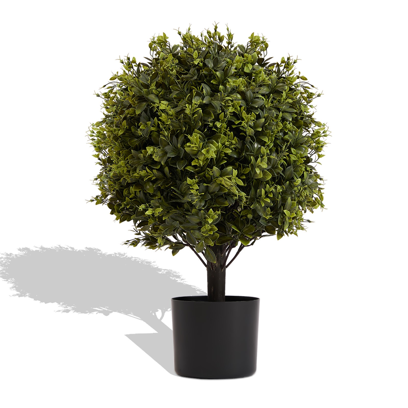 Artificial Ball Topiary Tree in Pot 22″ 2-Piece Set Indoor Outdoor UV