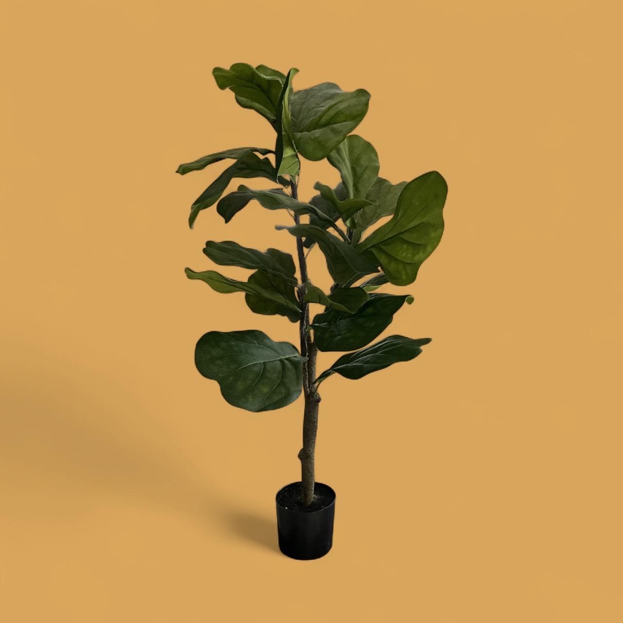 Artificial Fiddle Leaf Fig Tree Faux Ficus Lyrata Indoor Decor 38”