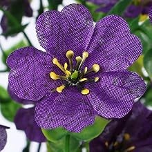Artificial Faux Hanging Flowers Plants for Outdoor Decor, 2 PCS Outside Fake