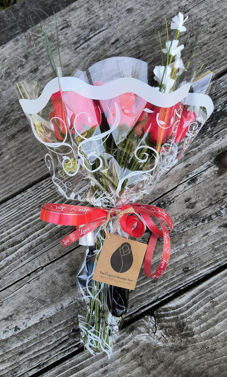 Valentines Day All Red Flower Bouquet 2 Dozen Romantic Floral Gift Decor