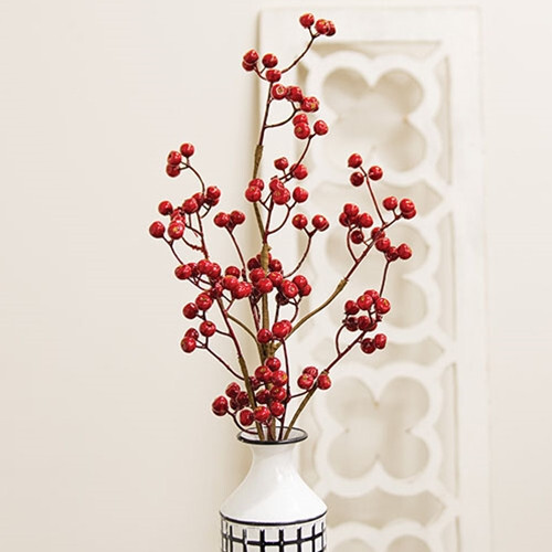 Winter Gooseberry Pick / Spray 26″ High – Christmas Holiday Winter Floral