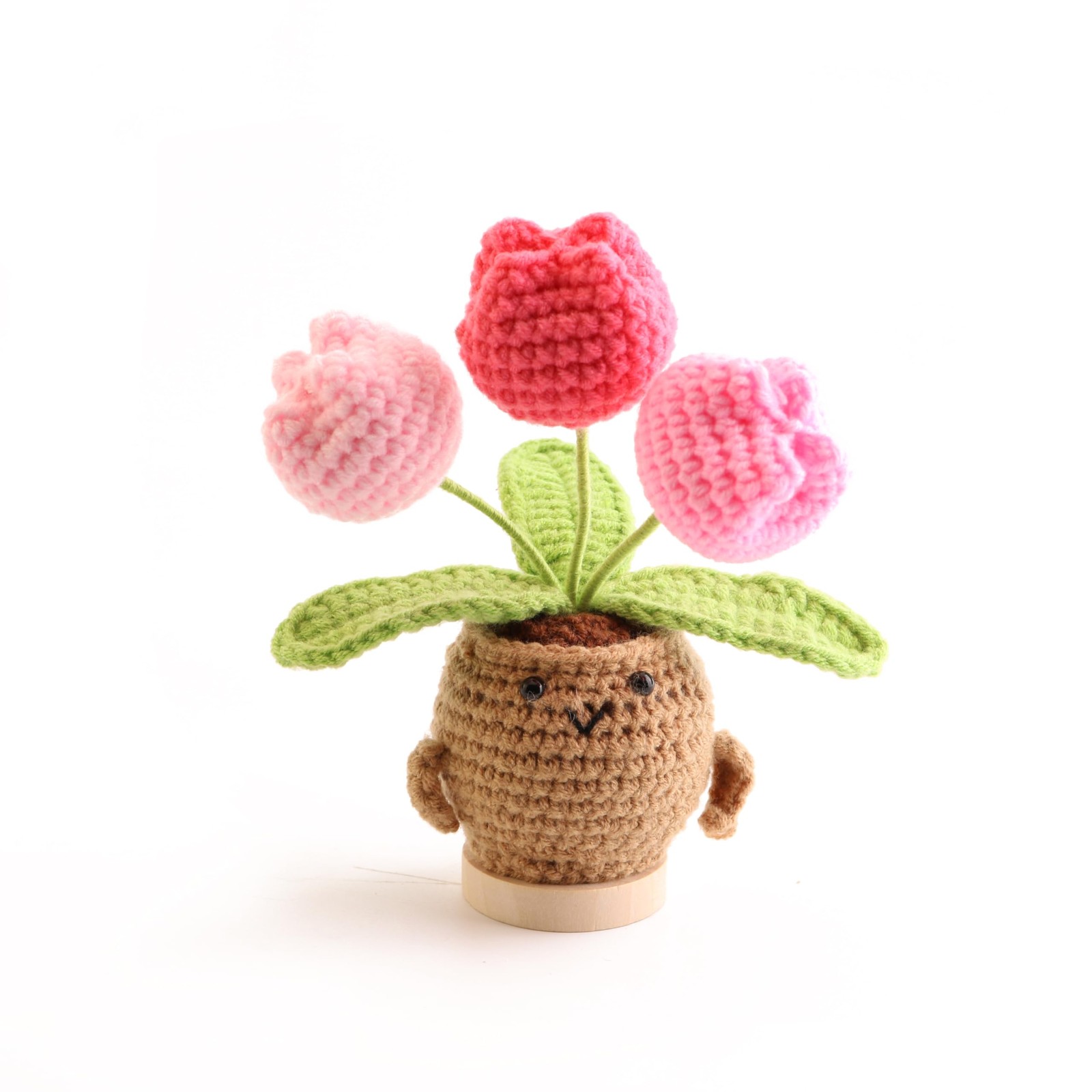 Hand-Woven Mini Tulip Potted Plants, Desktop Ornaments, Timeless Home Office …