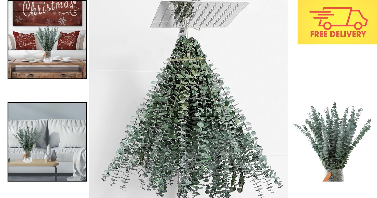 Versatile 17” Dried Eucalyptus Stems – 30 Pcs for Home & Shower Decor