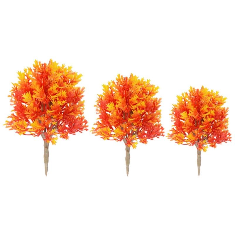 3pcs Artificial Maple Tree Models for Miniature Scenery Simulation Trees for …