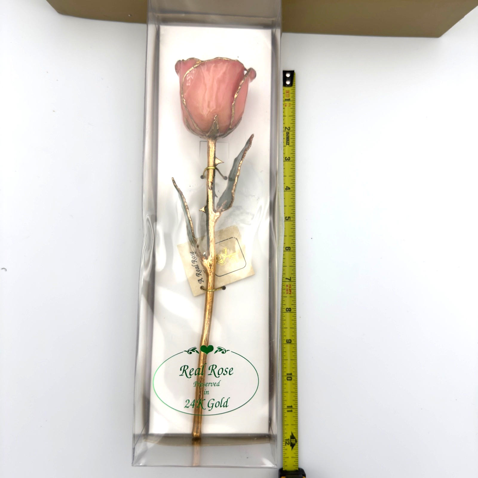 24K gold Dipped REAL Rose “Sunset” pink & orange The Original Since 1981