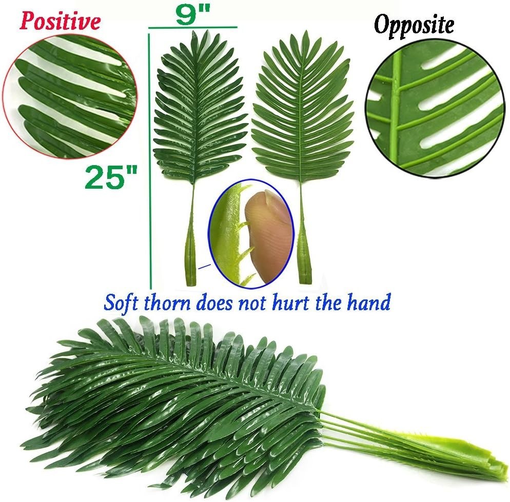 Eco-Friendly Faux Large Tropical Palm Leaves for Indoor Wedding & Party Styling