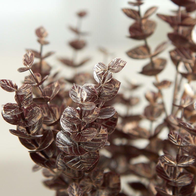 Factory Direct Craft Burgundy Artificial Eucalyptus Bush