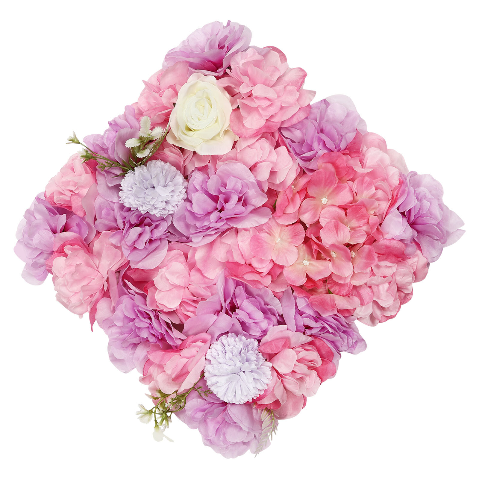 12pcs Artificial Silk Rose Flowers 3D Backdrop Wall for Wedding Party Decoration