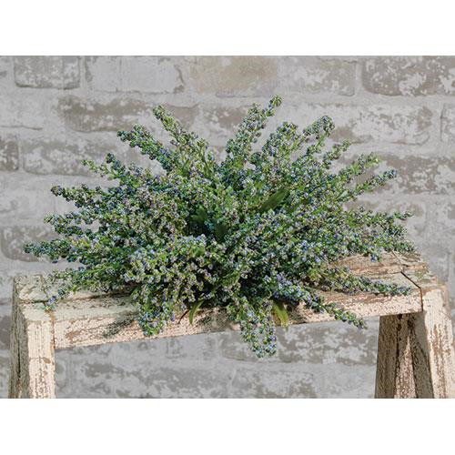 New Spring LAVENDER BLUE HEATHER FLOWER SPHERE Half Round Ball Centerpiece 9″