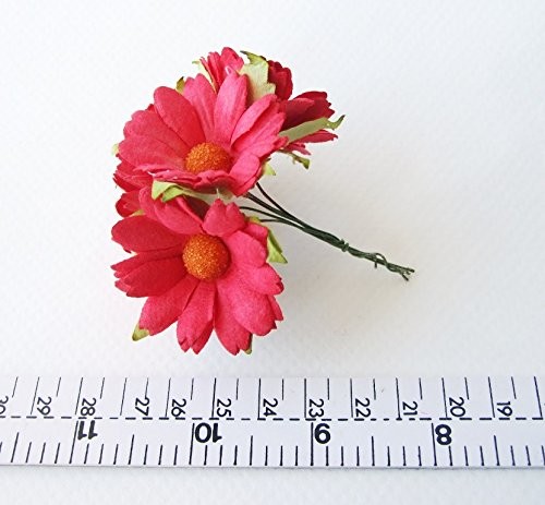 30 Big Daisy Assorted Artificial Mulberry Flower Wedding Scrapbook Wedding