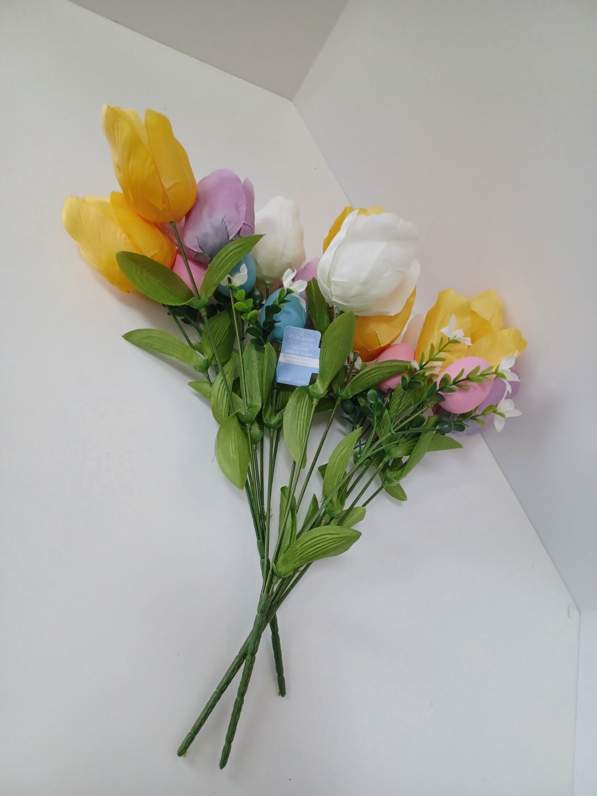 NEW Lot of 3 Bunnies & Blooms Ashland Tulip Bushes Crafts Easter
