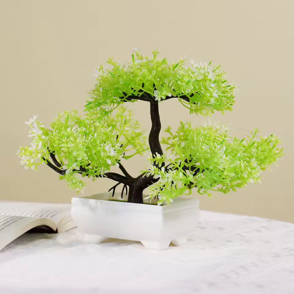 Artificial Bonsai Tree – Fake Potted Plant for Home, Office & Garden Decor