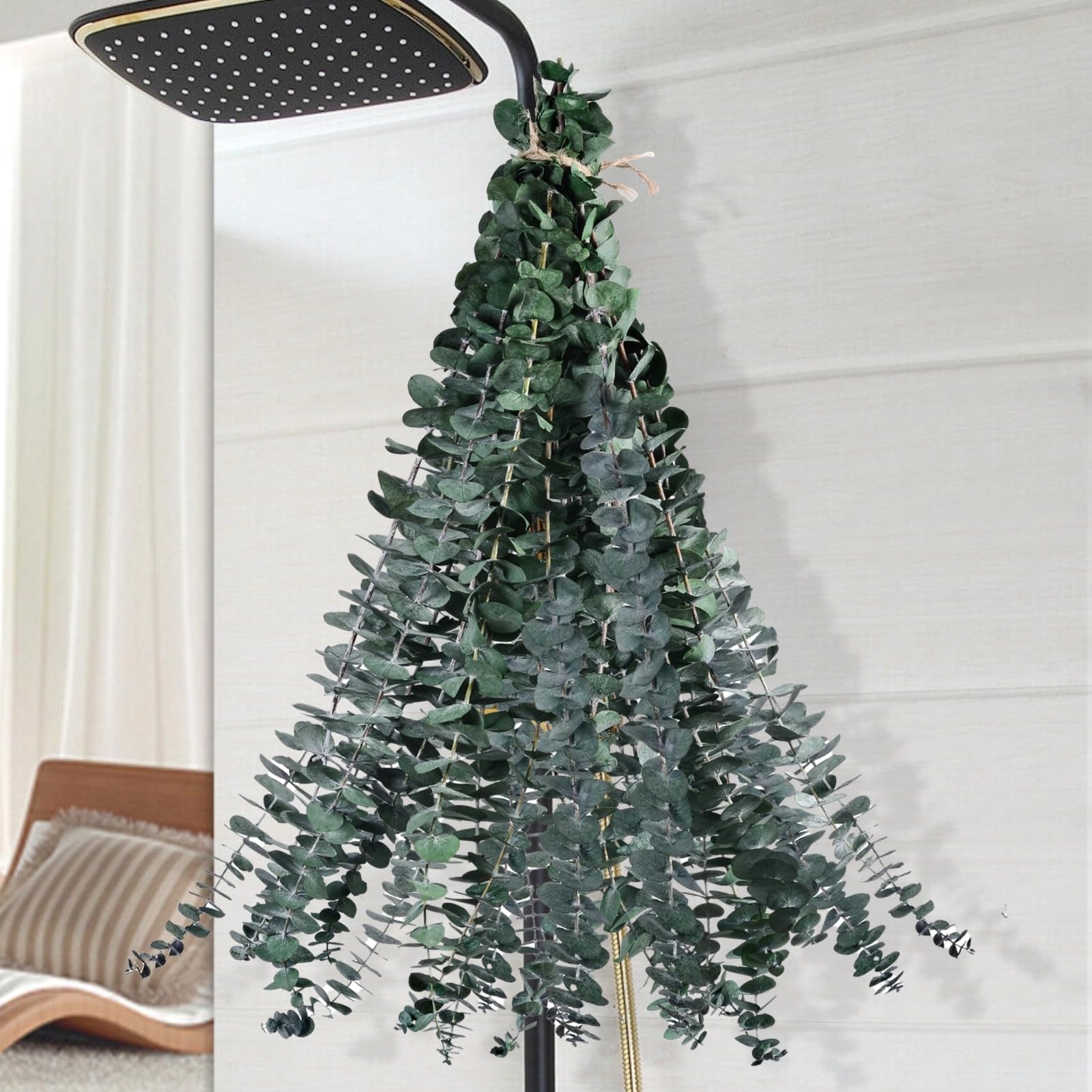12PCS Dried Eucalyptus for Shower Hanging 17” Real Large Preserved Eucalyptus