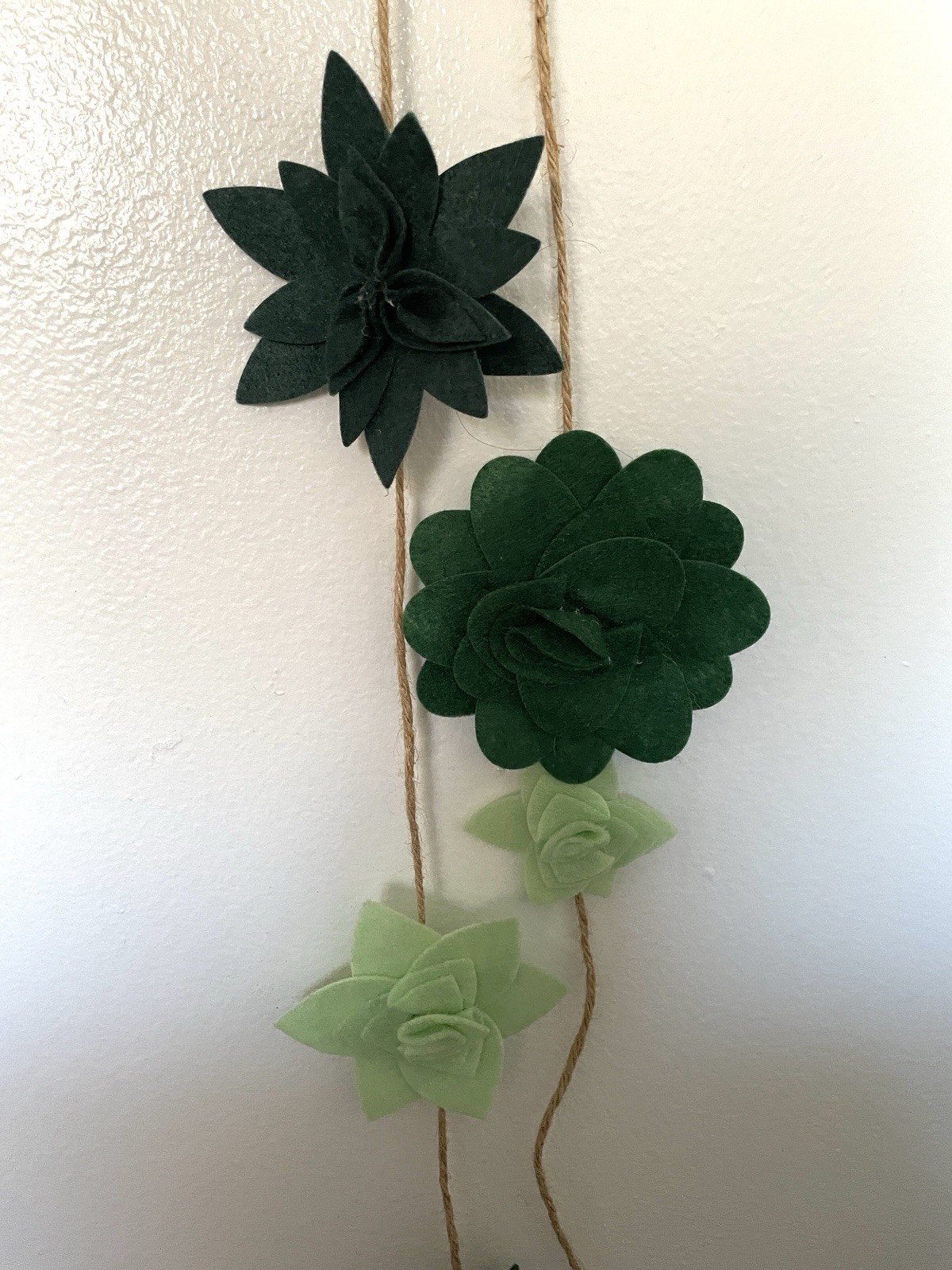 FELT Fabric CACTUS Flower GARLAND Wall Home DECOR