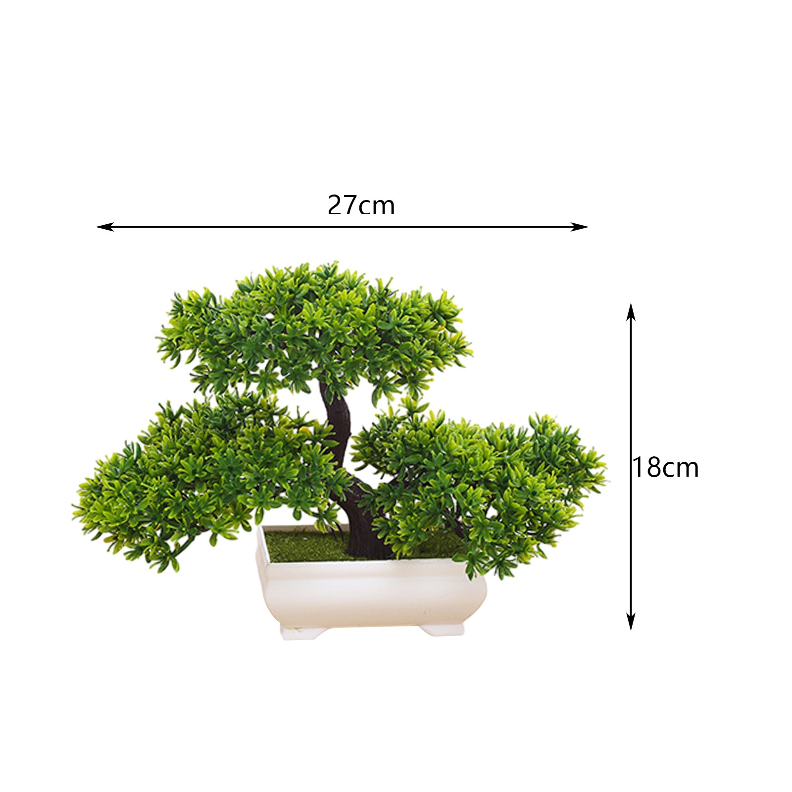 Artificial Bonsai Tree Faux Plants with Pot Realistic Potted Japanese Pine Tree