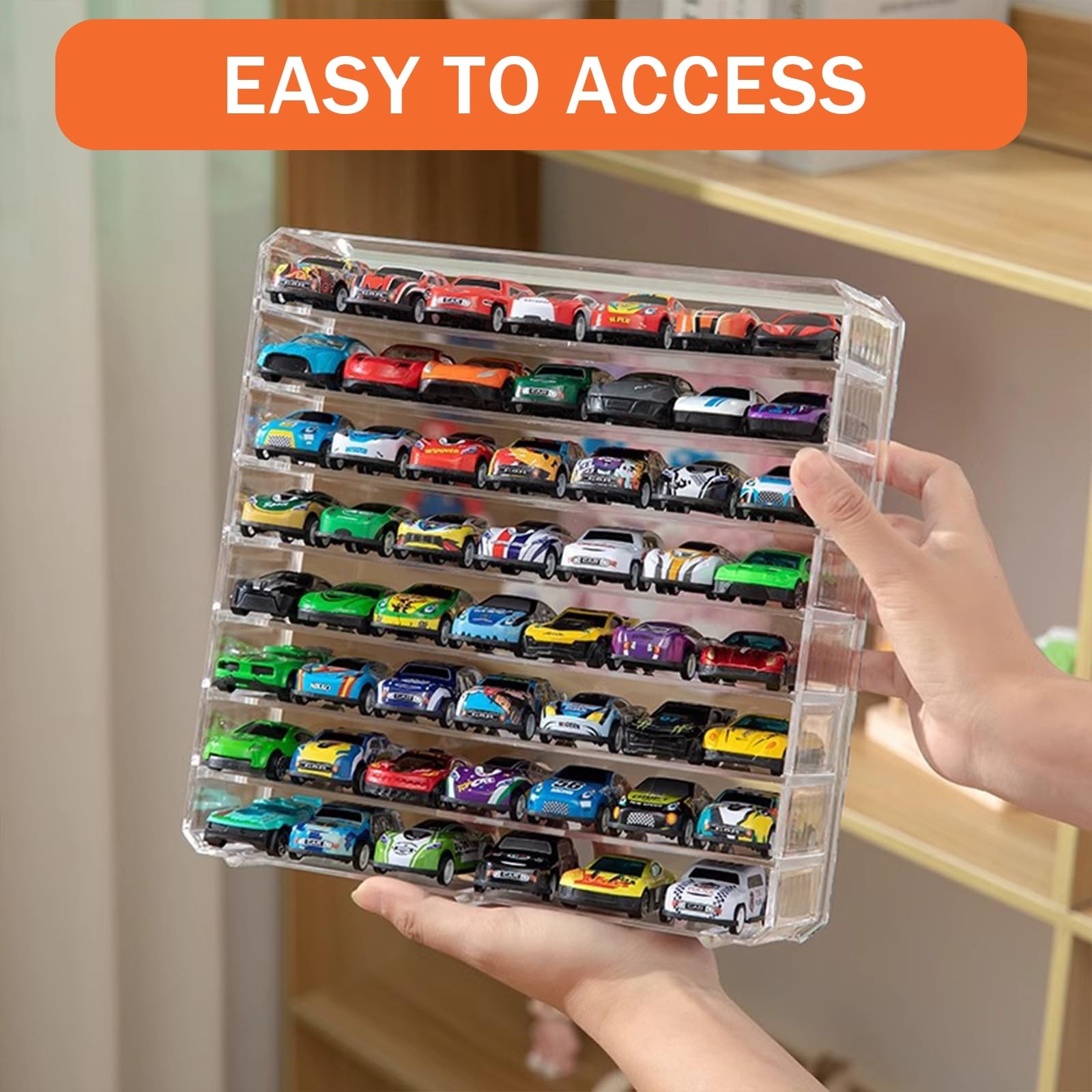 Scale Matchbox Wheels Toy Car Display Case, Acrylic Box Transparent