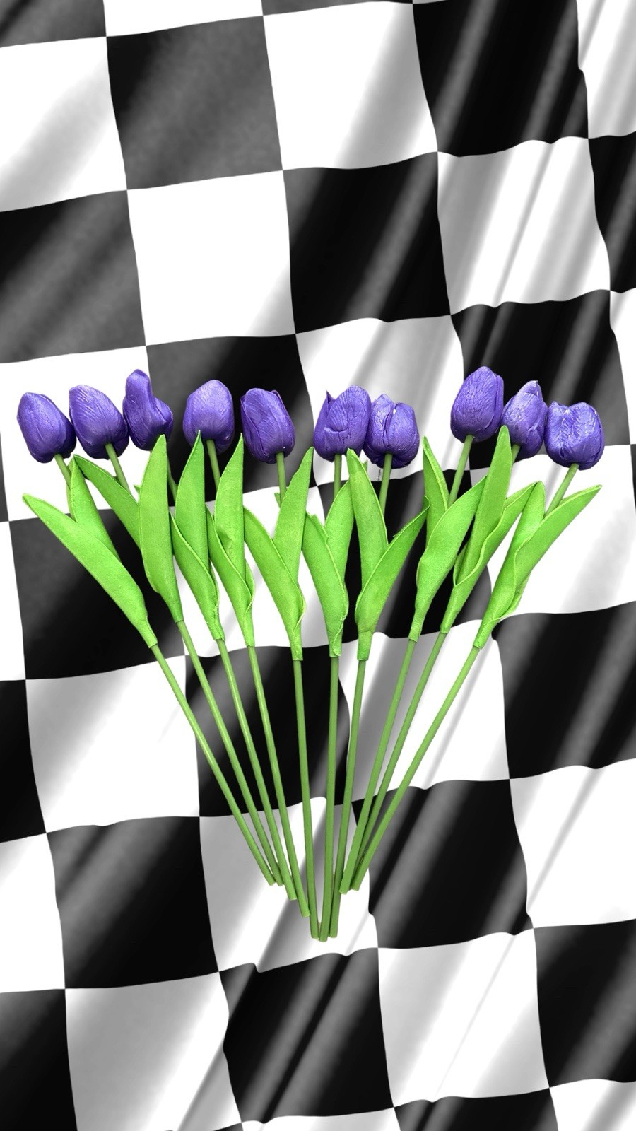 Real Touch Tulips Artificial Flowers Bouquet 10pcs For Wedding Home Decoration