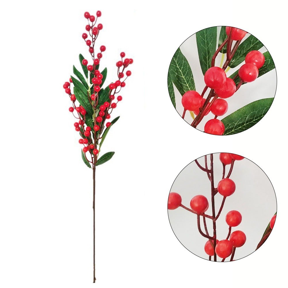 Eye catching Simulated Fruit Blueberry Berry Branch for Office Enhancement