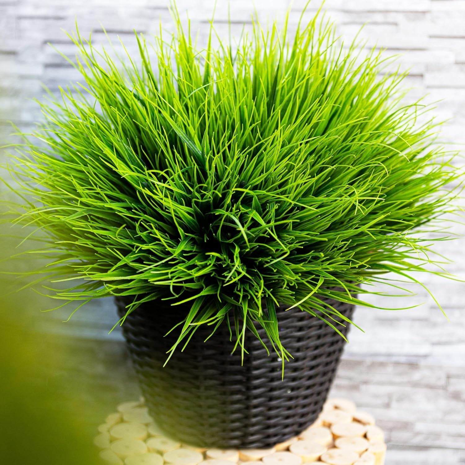 Outdoor Artificial Monkey Grass Bundles UV Safe Fake Plants For Patio