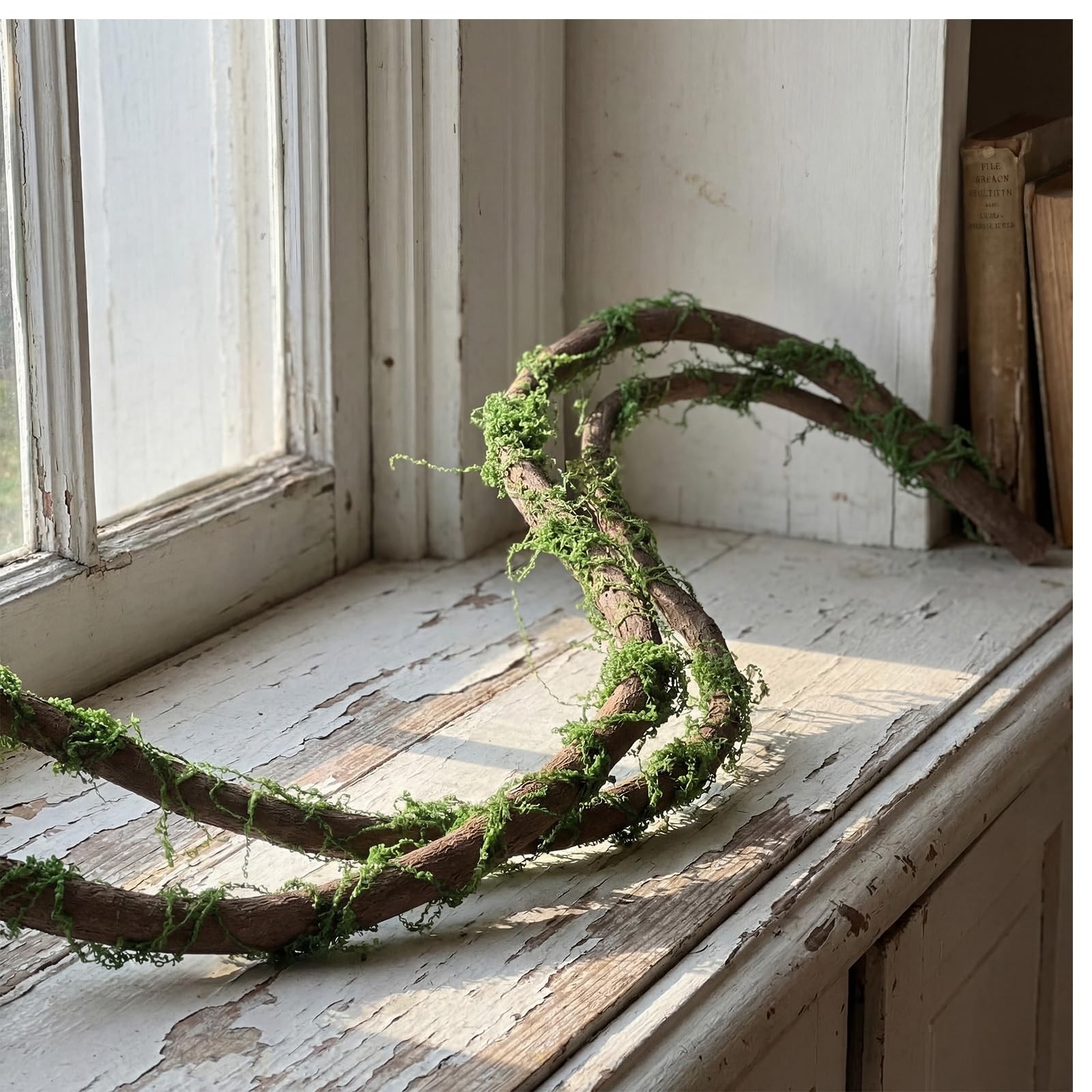 2 Pcs 118in Large Bendable Artificial Tree Branches with Moss Enchanted Fores…