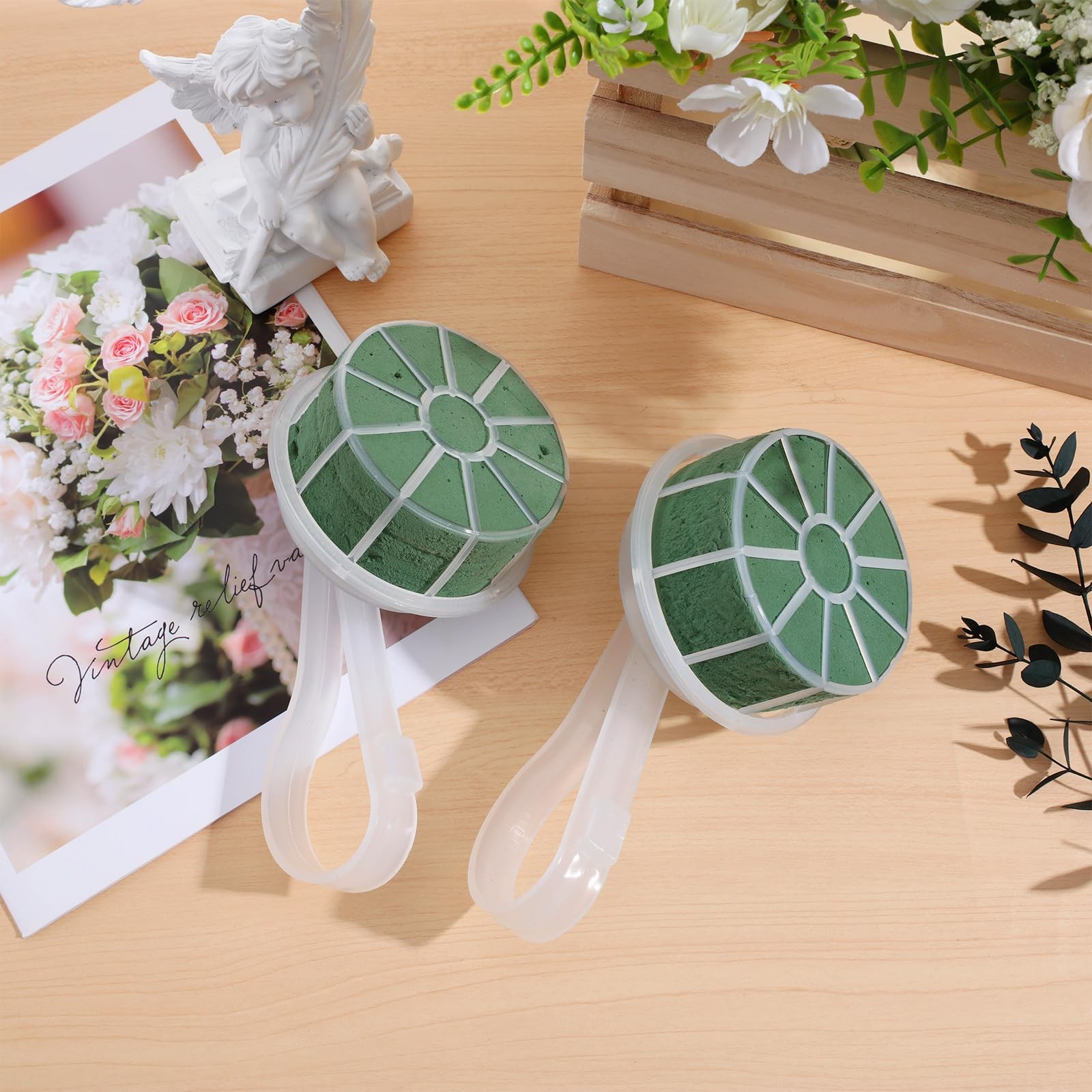 2pcs Bouquet Holder Wedding Bridal Bouquet Holder Plastic Flower Foam Handle …