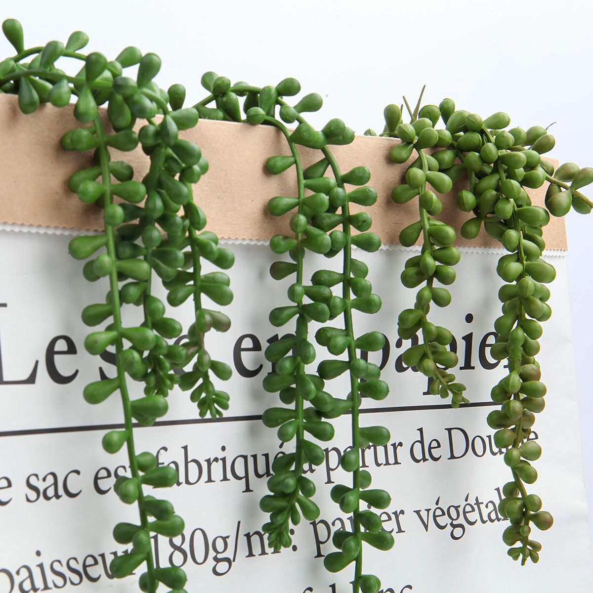 1/2Pack Artificial Hanging Plant Fake Succulent String Pearl Wedding Home Decor