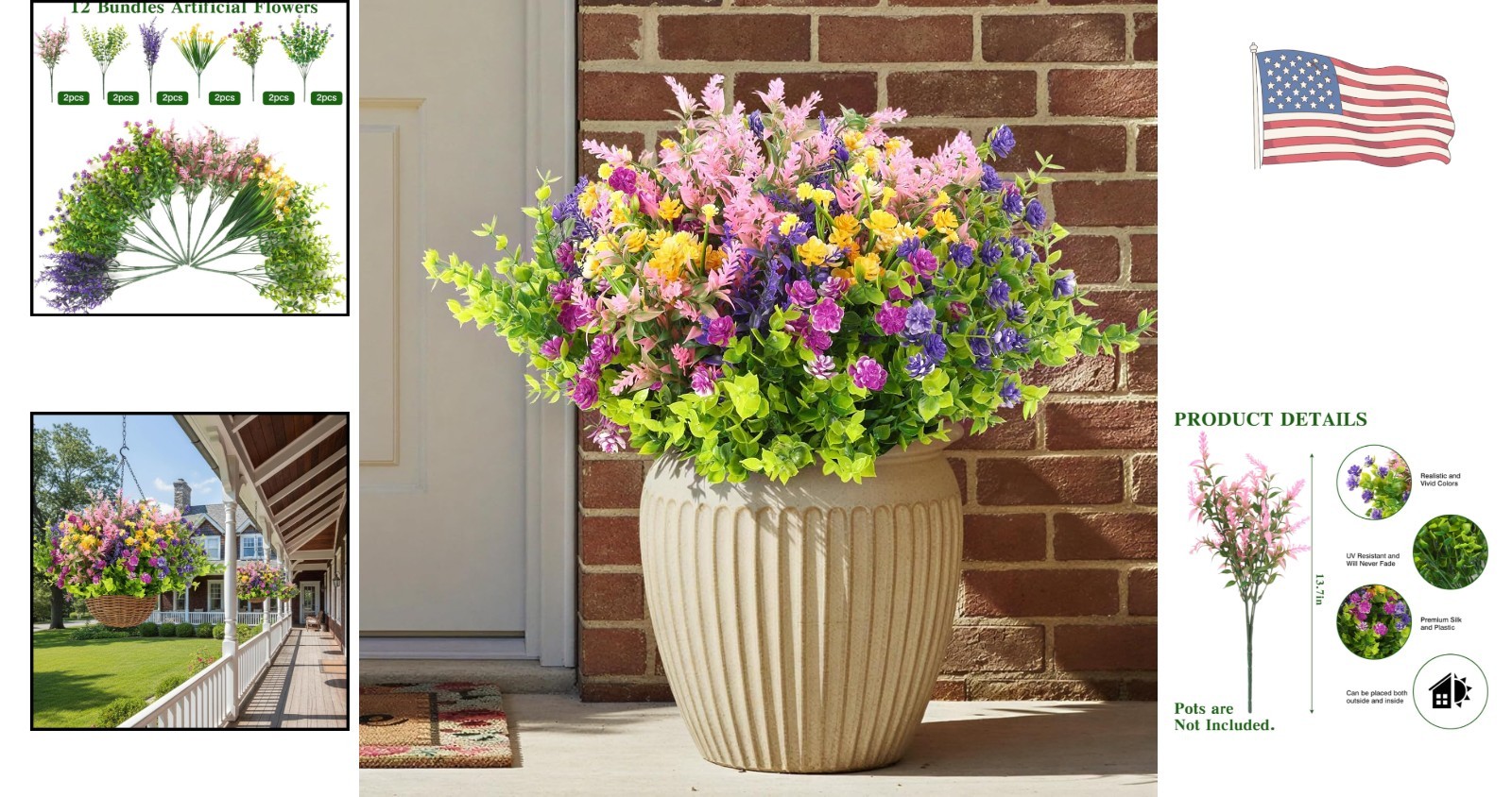 Vibrant Silk Artificial Flower Bundles – Perfect for Housewarming & Home Decor